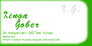 kinga gober business card